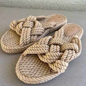 HM nautical slide sandals 8